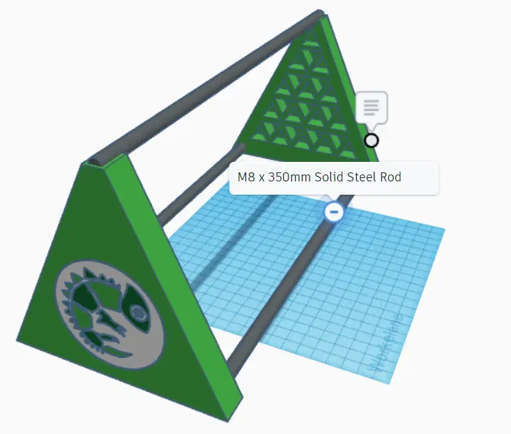 Giá Đỡ Cuộn Dây In Bên Hông Cho 3DChameleon - Image 1