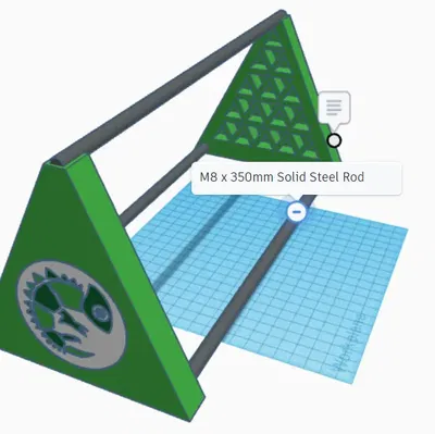 Giá Đỡ Cuộn Dây In Bên Hông Cho 3DChameleon