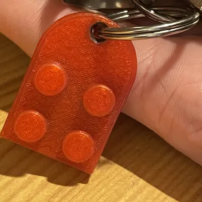 Heart keychain LEGO style