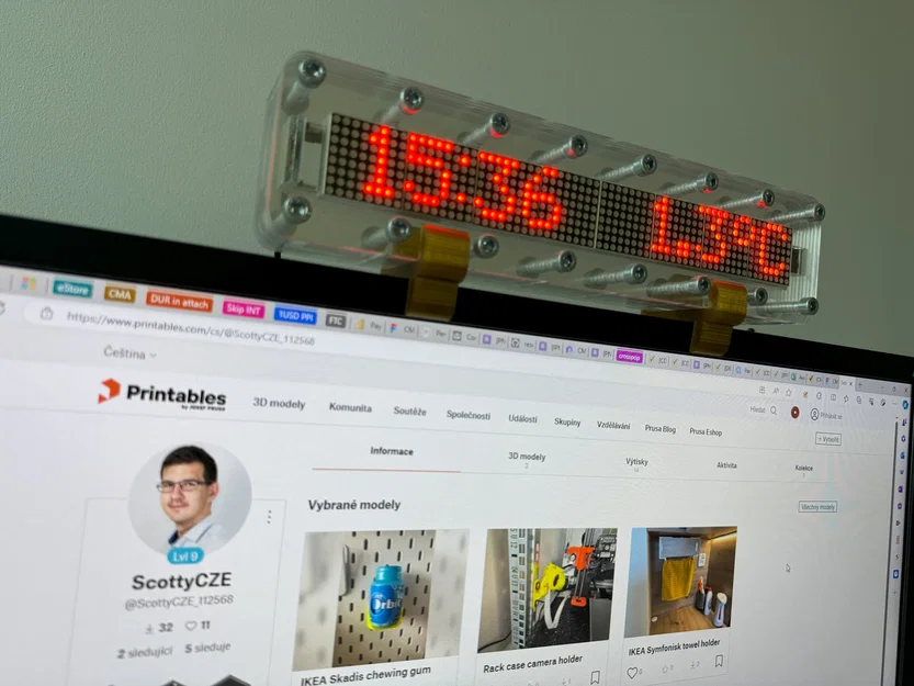 Kệ Gắn Đồng Hồ Lên Màn Hình Máy Tính - Image 1