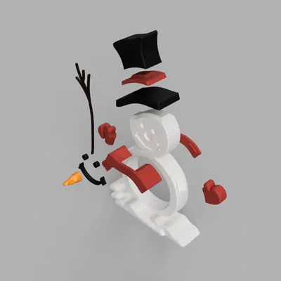 Nắp Giữ Khăn Ăn Người Tuyết Noel, Đa Sắc, Không Cần Hỗ Trợ