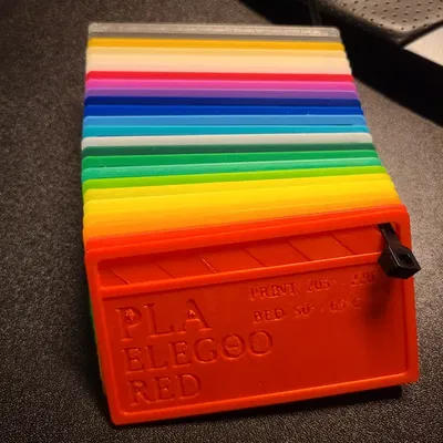 Filament Sample Cards (40+ Color/Brand Combinations)