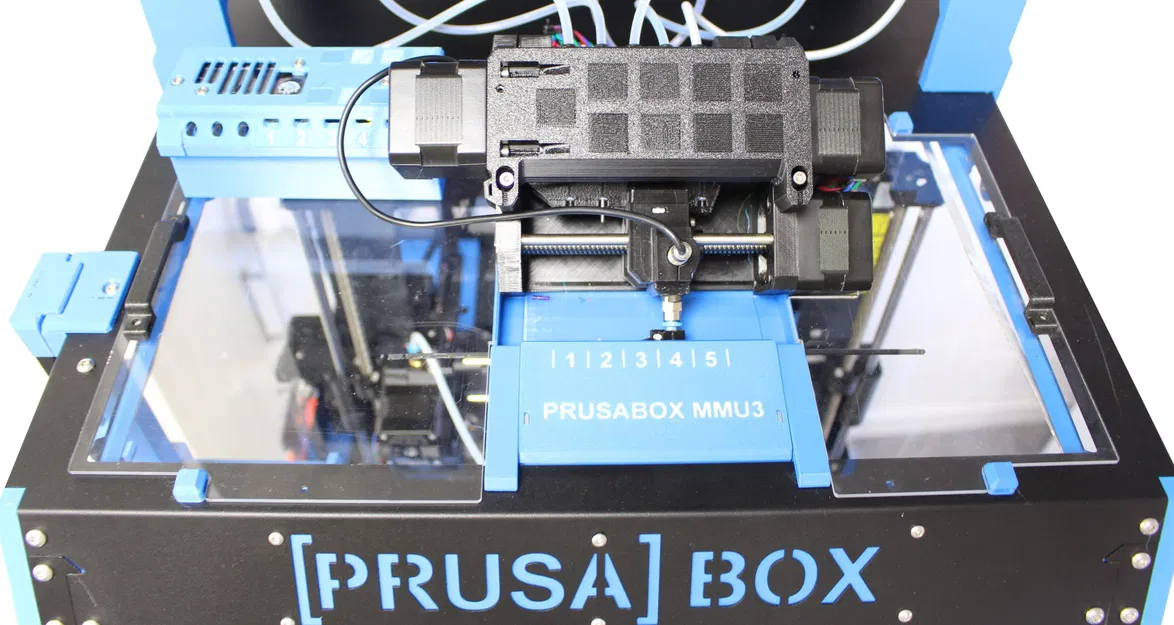 MMU2/MMU3 Autorewind spool holder with Spool tank and Prusabox - Image 3