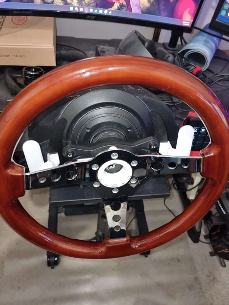 Thrustmaster T300 Wheel adaptor (with directional pad holder) + Paddle shifters. - Image 2