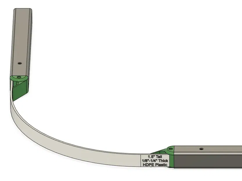 Đầu Nối Ray RC In Được Cho Ống Vuông 44MM ID / 50MM OD - Image 1