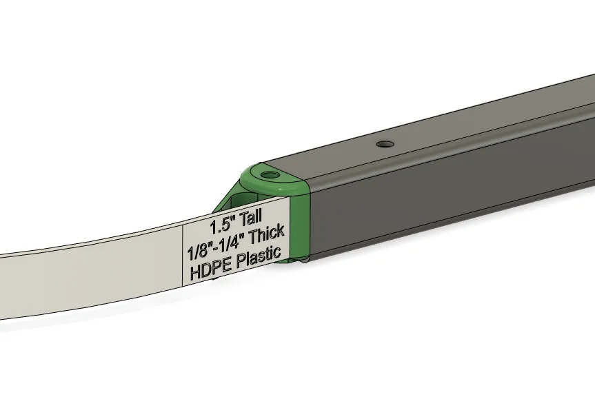 Đầu Nối Ray RC In Được Cho Ống Vuông 44MM ID / 50MM OD - Image 2