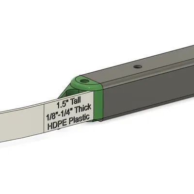 Đầu Nối Ray RC In Được Cho Ống Vuông 44MM ID / 50MM OD