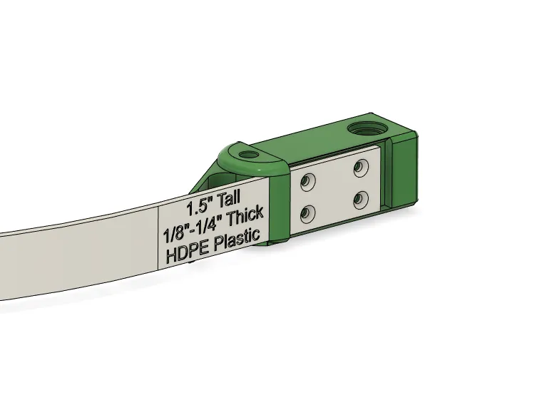 Đầu Nối Ray RC In Được Cho Ống Vuông 44MM ID / 50MM OD - Image 4