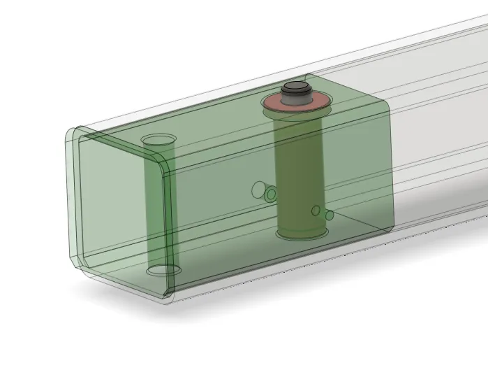 Đầu Nối Ray RC In Được Cho Ống Vuông 44MM ID / 50MM OD - Image 15