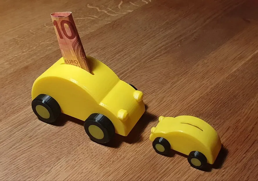 Xe Hơi Đựng Tiền Xu Đầu Tiên / Hộp Tiết Kiệm Cho Xe Hơi Đầu Tiên - Image 1