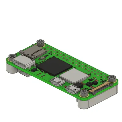 Giá đỡ DIN Rail Cấu hình thấp cho Raspberry Pi Zero 2 W