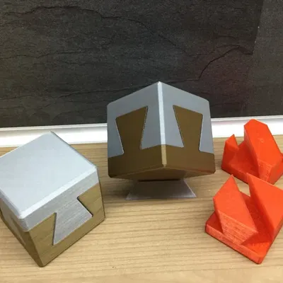 Impossible Dovetail Joint Cube (IDJC) inspired by "Clickspring"