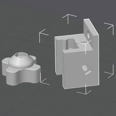 ikea lack enclosure camera mount with hex nut and screw