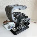 Đế Trưng Bày Động Cơ Rotary Mazda RX7 13B-REW - Thumbnail 1