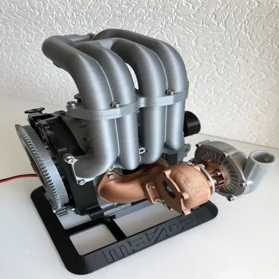 Đế Trưng Bày Động Cơ Rotary Mazda RX7 13B-REW