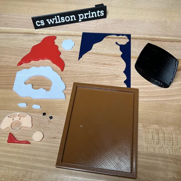 Tranh Ghép Hình Ông Già Noel Có Chân Đế - Image 2