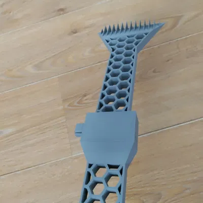 Dlouhá hexagonální škrabka