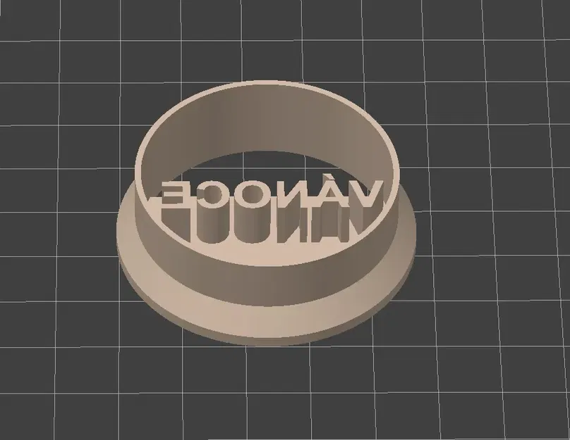 Cái nạo hình tròn có chữ "VÁNOCE" - Đường kính 40mm - Image 1