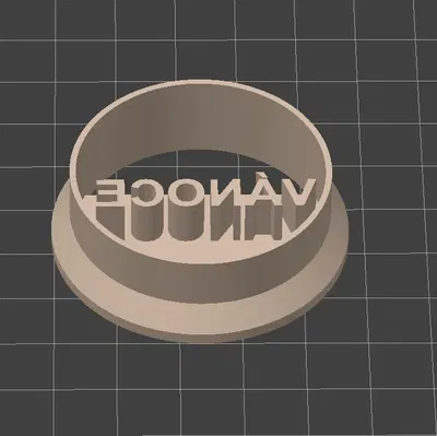 Cái nạo hình tròn có chữ "VÁNOCE" - Đường kính 40mm