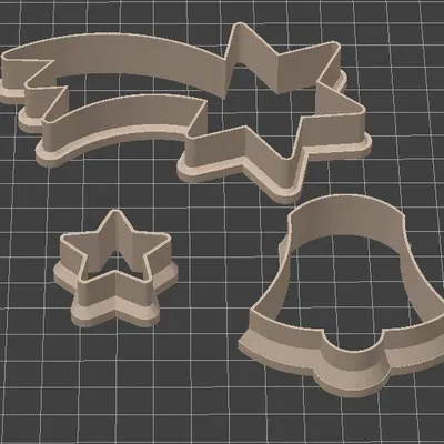 Khuôn Cắt Hình Sao Chổi, Sao Nhỏ & Chuông Cửa - Vykrajovátka