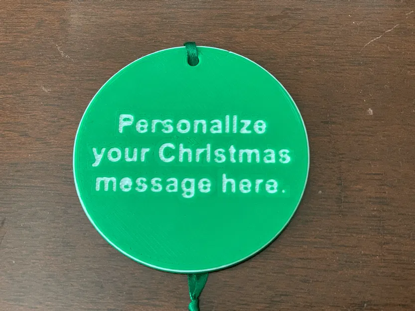 Customizable Christmas Ornament - Image 3