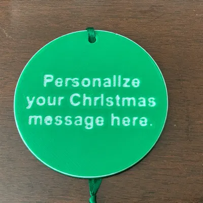 Customizable Christmas Ornament