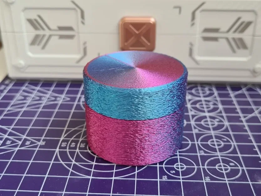 Hộp Hình Trụ Cứng Cáp Nắp Vặn Bản Sạch/Da Mờ - Image 1