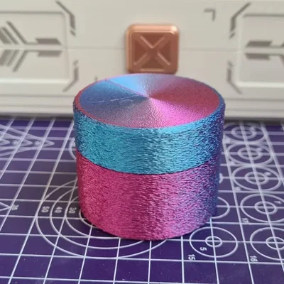 Hộp Hình Trụ Cứng Cáp Nắp Vặn Bản Sạch/Da Mờ