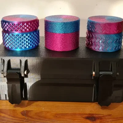 Hộp Hình Trụ Cứng Cáp Nắp Vặn Bản Sạch/Da Mờ