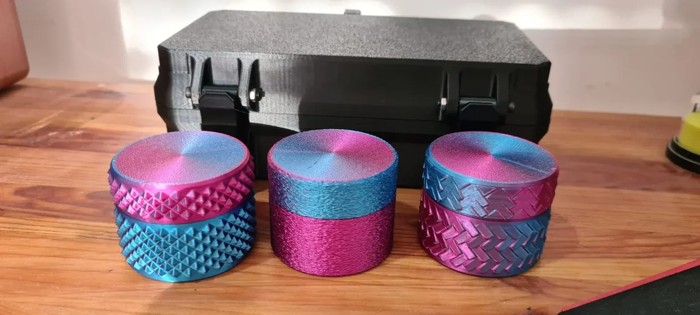 Hộp Hình Trụ Cứng Cáp Nắp Vặn Bản Sạch/Da Mờ - Image 3