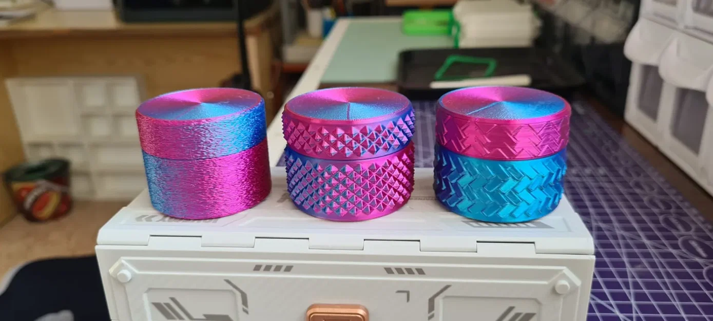 Hộp Hình Trụ Cứng Cáp Nắp Vặn Bản Sạch/Da Mờ - Image 4