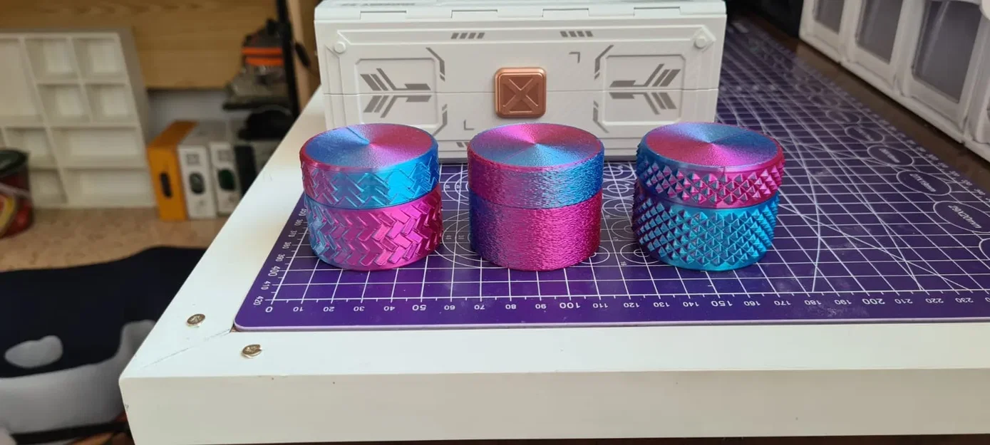 Hộp Hình Trụ Cứng Cáp Nắp Vặn Bản Sạch/Da Mờ - Image 6