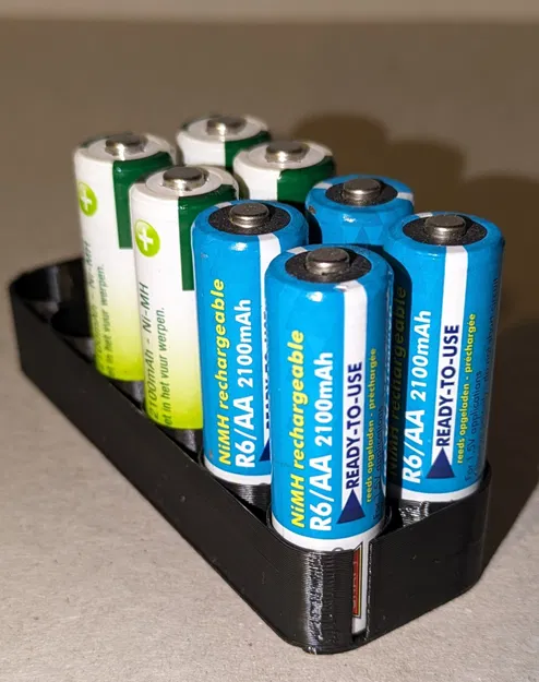 Hộp đựng pin tùy chỉnh cho AAAA, AAA, AA, C, D, 18650, LR44 và nhiều loại khác (Có thể in chế độ Vase) - Image 1