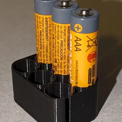 Hộp đựng pin tùy chỉnh cho AAAA, AAA, AA, C, D, 18650, LR44 và nhiều loại khác (Có thể in chế độ Vase)