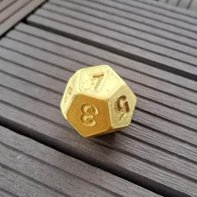 Xúc xắc D12 - Kích thước 30 mm (hình đa diện đều)