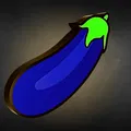 Egg Plant Emoji Lightbox w Optional Stand - Thumbnail 1