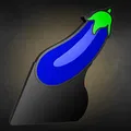 Egg Plant Emoji Lightbox w Optional Stand - Thumbnail 2