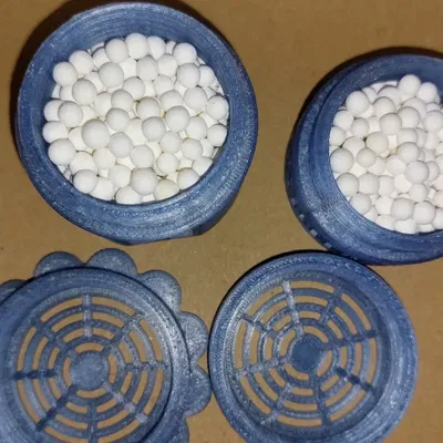 Filament spool dessicant (silica) holder