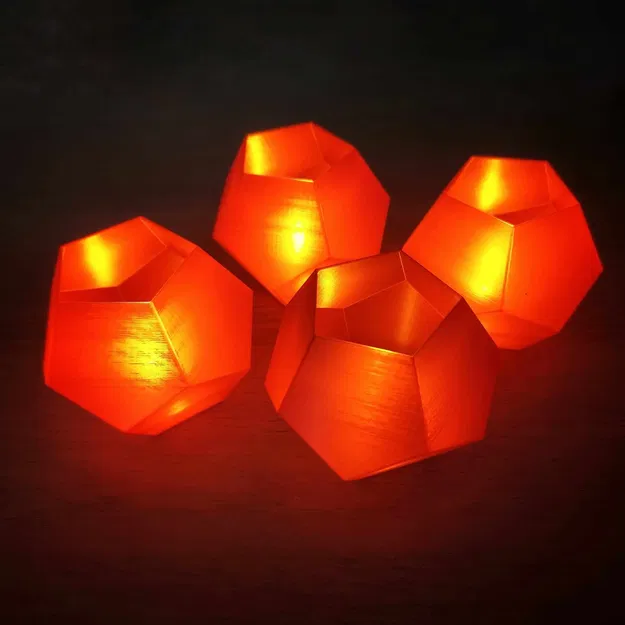 Chân nến Dodecahedron - Đèn LED - Image 1