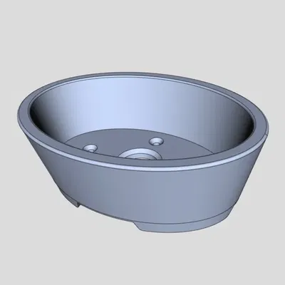 Bonsai pot 08 oval (mame) 120x85x42mm