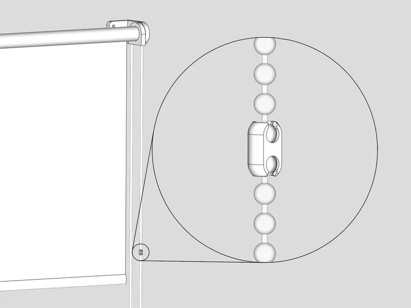 Phụ kiện nối dây rèm/khớp nối thay thế - Image 1