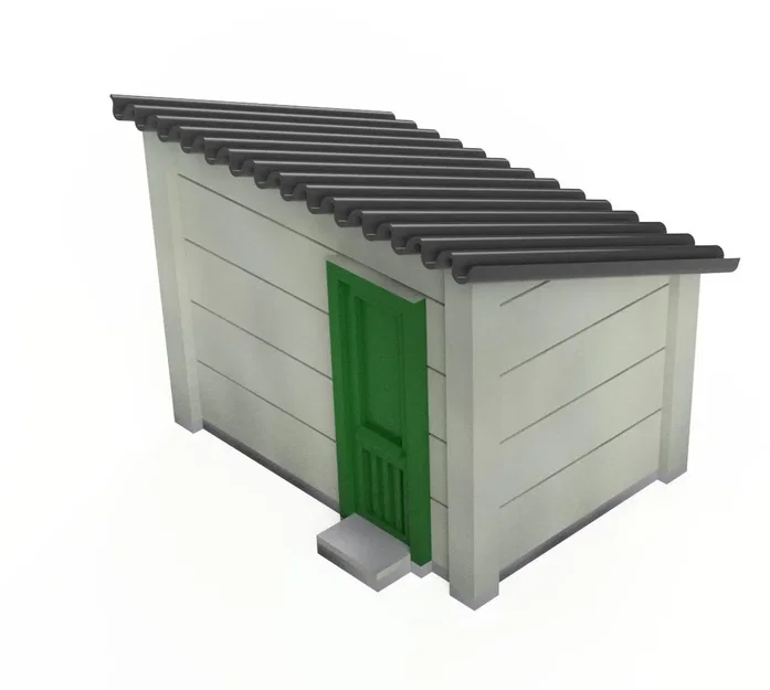 Nhà kho sân vườn H0 1:87 - Image 1