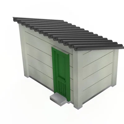 Nhà kho sân vườn H0 1:87