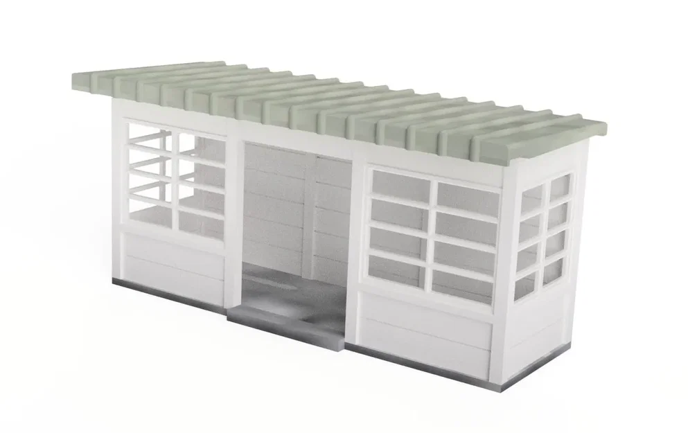 NMBS Abri H0 1:87 - Nhà chờ đường sắt Bỉ - Image 1