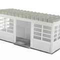 NMBS Abri H0 1:87 - Nhà chờ đường sắt Bỉ - Thumbnail 1