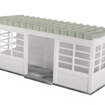 NMBS Abri H0 1:87 - Nhà chờ đường sắt Bỉ