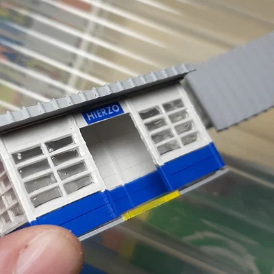 NMBS Abri H0 1:87 - Nhà chờ đường sắt Bỉ