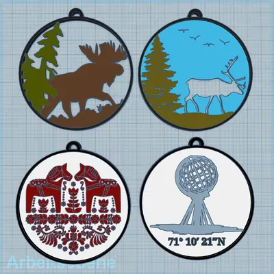 Ornaments Cây Thông Noel Kiểu Bắc Âu