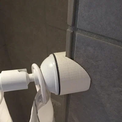 Pát Gắn Rèm Tắm Góc 45 Độ