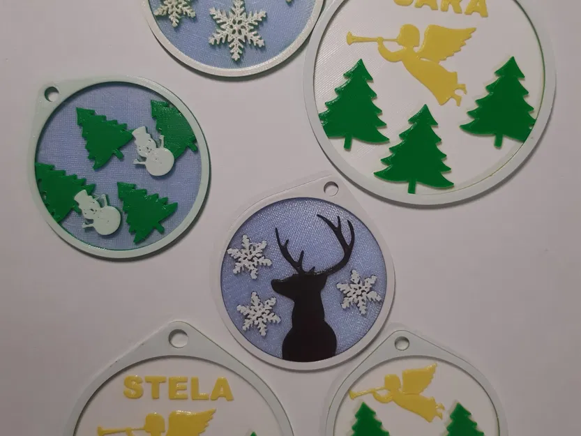 Ornament Giáng Sinh Cá Nhân Hóa Nhiều Màu (Không Cần MMU) - Image 2